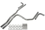 Truck Exhaust Kits- Cat-back 2.5" Dual Exhaust Kit with Side Exit No Tips