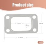 T3 Turbo Flange Gasket: Universal Stainless Steel 4-Hole Manifold Washer - Image 2