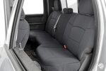 Rough Country Neoprene Seat Covers for Dodge Ram 2019-2024 – Full Set, UV Water Resistant, Foam Padded Truck Seat Protection - Image 3