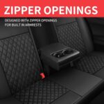 Premium Leather Car Seat Covers: Waterproof, Universal Fit, All Vehicle Types Black - Image 7