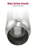 UPOWER 3" Exhaust Resonator Muffler, 9" Polished Stainless Steel - Image 5