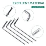 Geetery 4-Pack 90° Exhaust Hanger Rods, 7.5" Galvanized Steel Mounts - Image 3