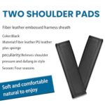 Osilly Leather Car Seat Belt Covers 2 Pack – Comfort & Neck Protection - Image 4