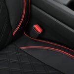 Custom Black Red Leather Car Seat Cover for Subaru SUV Models - Image 9