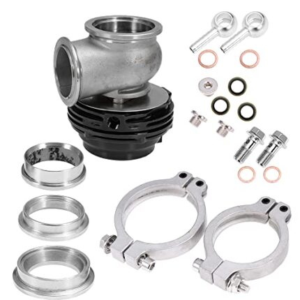 QKPARTS WASTEGATE Replacement for TIAL MVS 38mm Black with V-Band and Flanges MV-S New
