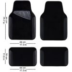 CAR PASS 3D Mesh Seat Covers Set with Mats & Wheel Cover, Black - Image 4