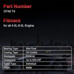High-Performance GT45 Turbo Kit T4 1.05 A/R 600+HP for 4.0L-6.0L Engines - Image 2