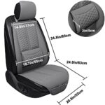 Gray Black Panther Car Seat Cover with Lumbar Support & Headrest - Image 8