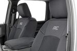 Rough Country Neoprene Seat Covers for Dodge Ram 2019-2024 – Full Set, UV Water Resistant, Foam Padded Truck Seat Protection - Image 5