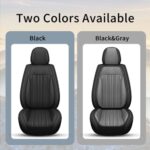 Toyota RAV4 Waterproof Leather Seat Covers 2013-2024 Front Set Black Luxury Protector - Image 7