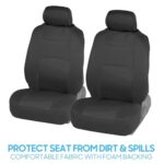 BDK Charcoal Car Seat Covers: Full Set, Universal Fit, Easy Install - Image 3