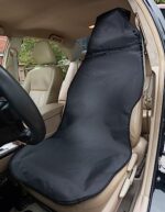 COLINOO Waterproof Car Seat Covers | Universal Fit | Black Front Seat Protector - Image 7