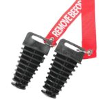 RACOONA 2PCS Muffler Exhaust Wash Plug,Dirt Bike Accessories Muffler Exhaust Tail Pipe Plug,0.6"-1.5"/1.1"-1.8" Wash Plug,Fit for Most Motorcycle Bike 2 Stroke Rubber Exhaust Silencer (1.1-1.8")