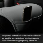Gray Black Panther Car Seat Cover with Lumbar Support & Headrest - Image 4