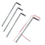 Universal 4-Pack Exhaust Hanger Rods 3/8" 90 Degree Bend Weld-in Design - Image 2