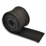 FGJQEFG Black Fiberglass Heat Shield Sleeve Adjustable Hose Heat Spark Plug Wire High Temp (5Feet x 1Inch) for Motorcycle Exhaust Insulation Thermal Wrap Roll Car Brake Line Cable Protection Tape