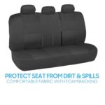BDK Charcoal Car Seat Covers: Full Set, Universal Fit, Easy Install - Image 7