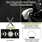Witch Moon Star Car Seat Covers Set: Stylish 10pc Auto Interior Kit for Women - Image 6