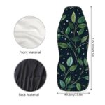 Botanical Leaf Car Seat Covers | Washable SUV Truck Front Seat Protectors - Image 4