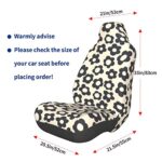 Vintage Boho Floral Car Seat Covers - Full Set Bucket Seat Protectors - Image 3