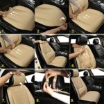Gray Black Panther Car Seat Cover with Lumbar Support & Headrest - Image 6