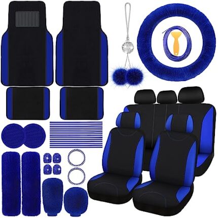 car seat covers royal blue