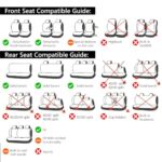 Foneso Universal Leather Car Seat Covers Full Set – Black, Airbag Safe - Image 6