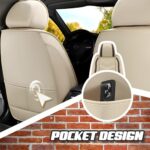 Premium Nappa Leather Car Seat Covers for GMC Yukon 2000-2024 Beige - Image 2