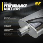 MagnaFlow Performance Exhaust Muffler | Universal Fit Stainless Steel Silencer - Image 2