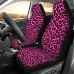 Chic Pink Leopard Car Seat Covers for Women – Universal Fit SUV Truck - Image 2
