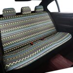 Bohemian Blue Car Seat Covers Full Set: Breathable Baja Fabric, Universal Fit - Image 4