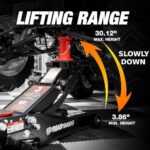Professional 3-Ton Hydraulic Floor Jack for Garage & Auto Repair, Quick Lift, Heavy-Duty Black - Image 2