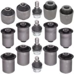 AUTOACER Complete Rear Suspension Kit 16 Pcs - Rear Upper Lower Control Arm Bushings/Bushes & Ball Joints for Pathfinder R51 2005-2014, OEM Compatible 55045-EB30B, 55501-EB300, 55502-EB300