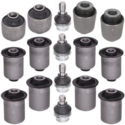 AUTOACER Complete Rear Suspension Kit 16 Pcs - Rear Upper Lower Control Arm Bushings/Bushes & Ball Joints for Pathfinder R51 2005-2014, OEM Compatible 55045-EB30B, 55501-EB300, 55502-EB300