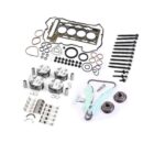 AXVEFHXB Engine Rebuild Kit Compatible with 1.6L N12 N16 Compatible with Clubman R55 R56 Includes Timing Chain Kit VVT Gear Head Gasket Set