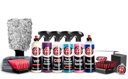 Adam's Arsenal Builder Car Cleaning Kit (14 Item) - Our Best Value Car Detailing Kit | Car Soap, Wheel & Tire Cleaner, Total Interior Cleaner, Glass Cleaner, Tire Shine, CS3 & More