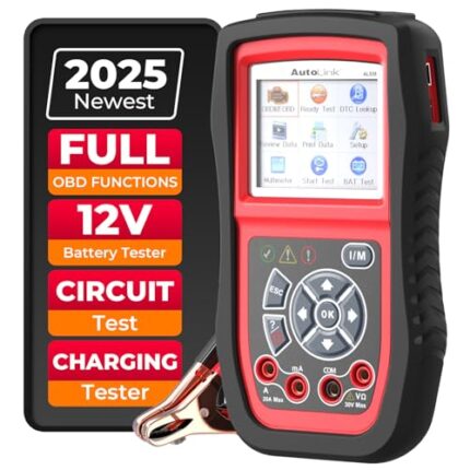 Autel AL539B OBD2 Scanner, 3-in-1 Code Reader Battery Tester Avometer for 12 Volts Batteries, Full OBDII Diagnosis and Circuit Starting & Charging Systems Test, All Enhanced Ver. of AL519 AL539