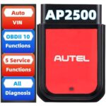 Autel MaxiAP AP2500 OBD2 Scanner Bluetooth Code Reader, Upgrade of AP200/AP200C/AP200H/AP200M, Better AP2500E, Auto Scanner Car Scan Tool, 5 DIY Servies, 45+ Car Brands, Compatible Android/iOS Phones