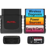 Autel MaxiVCI VCI Mini Wireless Bluetooth Diagnostic Vehicle Communication Interface Connector Compact Auto OBD2 Scanner for MK808BT MK808TS MX808TS MP808TS TS608 MS906S Oil Reset EPB BMS SAS TPMS