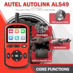 Autel AL549 OBD2 Scanner: ABS Code Reader, Battery & Alternator Test - Image 2