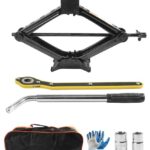 Bylikeho Scissor Jack Lift - 2 Ton Car Tire Jack Tool, Universal Emergency Kit with Lug Wrench, Portable Tire Changing Kit for Car, Truck, SUV