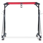 EcoExplorer Adjustable Gantry Crane, 2200LBS Capacity Shop Lift Hoist Rated, Portable Design with 360°Locking Wheels,Gantry Crane Adjustable Height from 96.5" to 143.7" fit for Workshop,Garage
