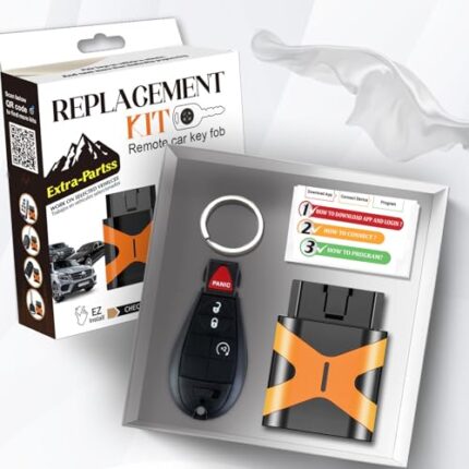 Extra-Partss Simple OBD and Remote Key Fob Replacement for Dodge Ram 1500 2009 2010 2011 2012