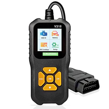 GRUNDIG OBD2 Scanner Diagnostic Tool Code Reader for Car Check Engine Fault with I/M Readiness Full Obdii Functions Vehicle Obdii/Eobd Diagnostic Scan Tool for After 1996 Cars