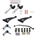 Golf Cart Front Rear End Rebuild /Repair Kit For Club Car Precedent 2004-UP Models, Includes 2x King Pin, 2x Control A Am, 1x Front Leaf Spring, 2x Tie End Ends and Front Rear Leaf Sping Bushing kit