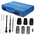 LOORGVEL Universal Engine Nozzle Cleaning Brush Kit 15pcs Stainless Steel Injector Cleaner for Car Injector Supply