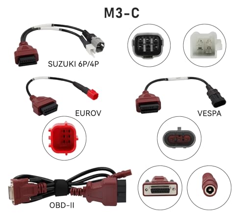 LUTIFIX M3-C Motorcycle Code Reader Scanner with Voltage Test for Suzuki, Vespa & OBDII - Image 2
