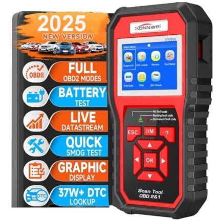 OBD2 Scanner KONNWEI Code Reader OBD II Auto Diagnostic Code Scanner OBD EOBD Car Engine Fault CAN Diagnostic Scan Tool with I/M Readiness (Upgraded Version)