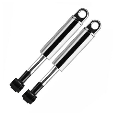 RC Shock Absorber Oil Damper for 1/14 RC Truck For Tamiya Trailer Truck Upgrade Parts Suspension Shock Absorber(Sliver)
