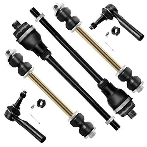 SCITOO 6pcs Suspension Kit 2 Sway Bar Links 2 Outer SCITOO 6pcs Suspension Kit 2 Sway Bar Links 2 Outer 2 Inner Tie Rod Ends for Cadillac Escalade EXT for Chevrolet Avalanche 1500 02-06 Silverado 1500 for GMC Sierra 1500 99-06 Tahoe Yukon 01-06 4WD
